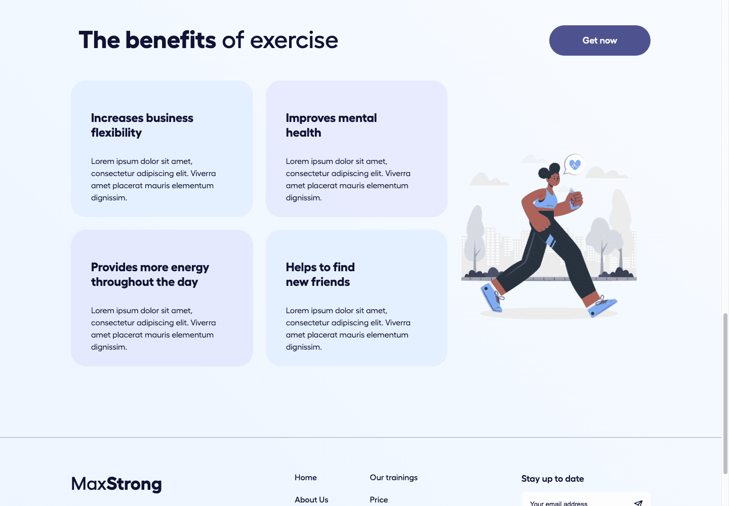 MaxStrong Trainers 화면